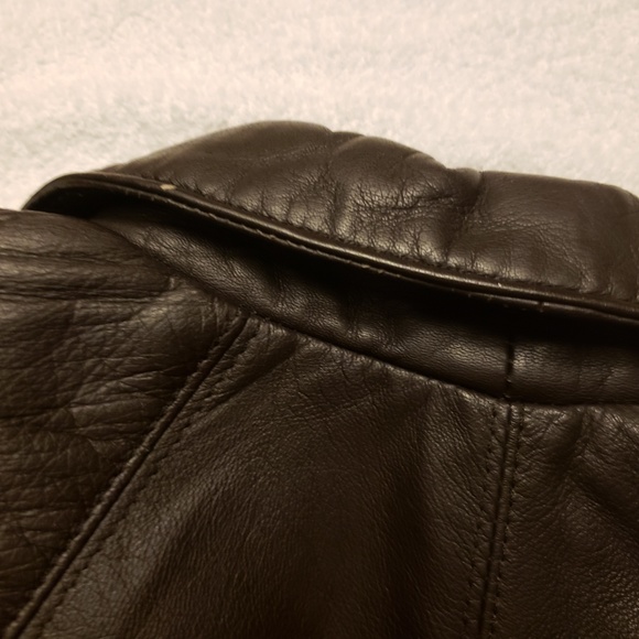 MARC by Andrew Marc Brown Leather Coat - Picture 8 of 8